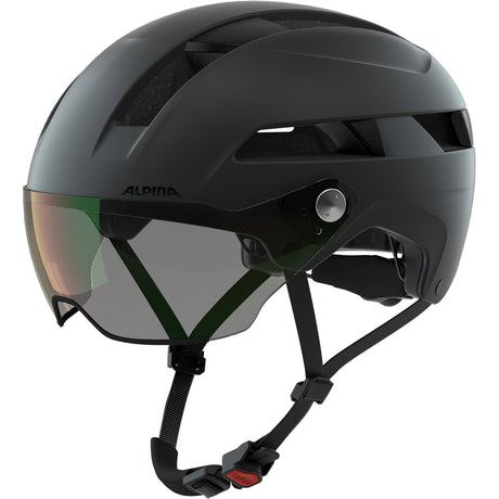 Casco sportivo urbano Alpina visiera soho v 52-56 nero opaco