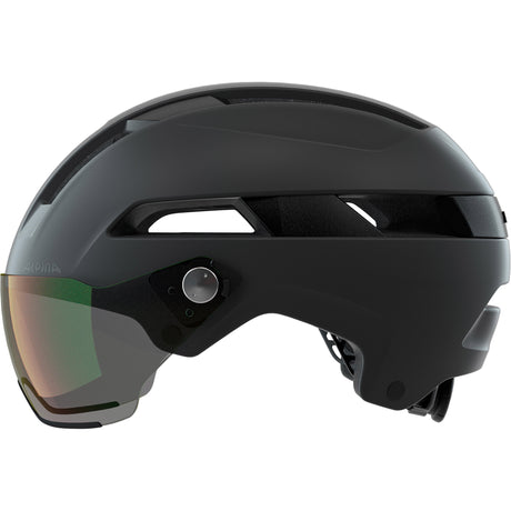 Casco sportivo urbano Alpina visiera soho v 52-56 nero opaco