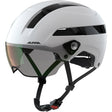 Casco Alpina sportivo urbano visiera soho v 52-56 bianco opaco