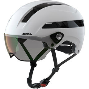 Casco Alpina sportivo urbano visiera soho v 52-56 bianco opaco