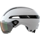 Casco Alpina sportivo urbano visiera soho v 52-56 bianco opaco