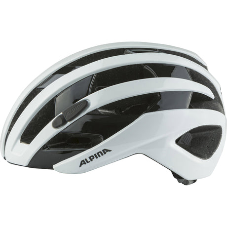 Casco da corsa sportivo Alpina ravel 51-56 bianco lucido