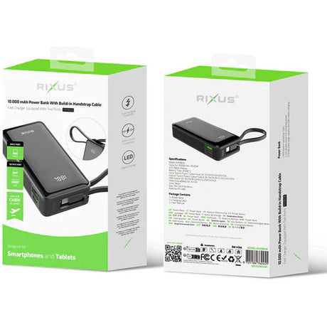 Olympic Sportswear Rixus Power Bank RXPB01B 10.000 mAh Li-ion Nero