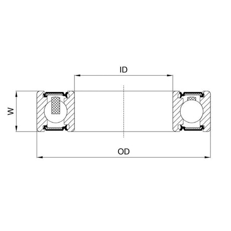 Union Kogellager CB-305 686 LLB 6X13X5 Ceramica