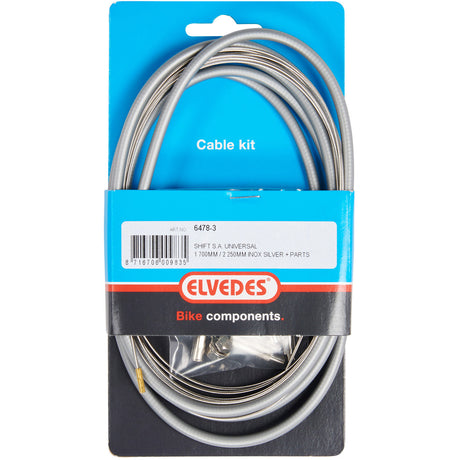 Set di cavi per ingranaggi Elvedes 1700 2250 mm Universal Sturmey Archer Acciaio inossidabile - argento (su mappa)
