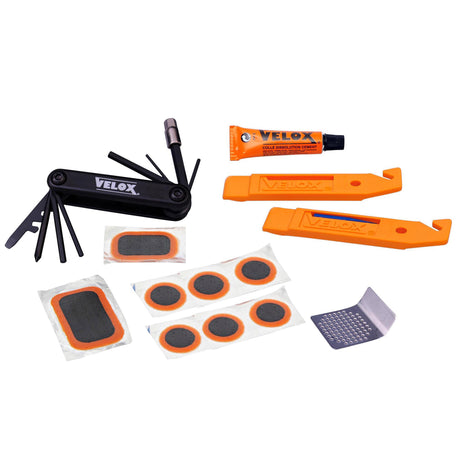Set per riparazione pneumatici Velox con leve per pneumatici e multiutensile