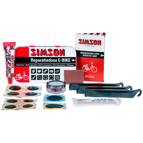 Scatola di riparazione in alluminio e-bike in alluminio bianco 14 pezzi