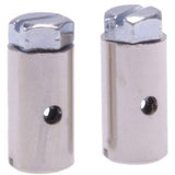 Capezzoli avvita 15 x 8 mm argento 2 pezzi