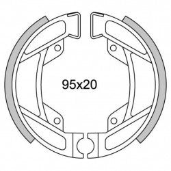 Newfren brake segment 1246 rapido zenith