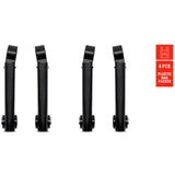 Eurofender spatd ef systema portacanne dritto nero set a 4