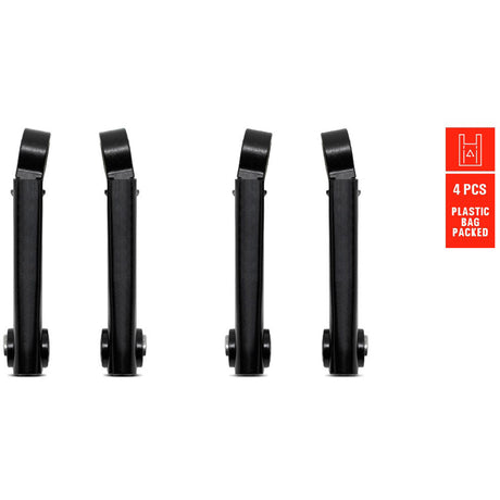 Eurofender spatd ef systema portacanne dritto nero set a 4