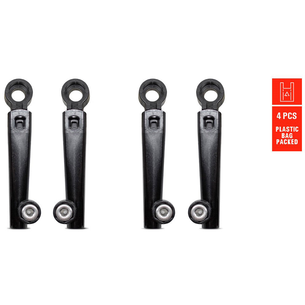 Eurofender spatd ef systema portacanne dritto nero set a 4