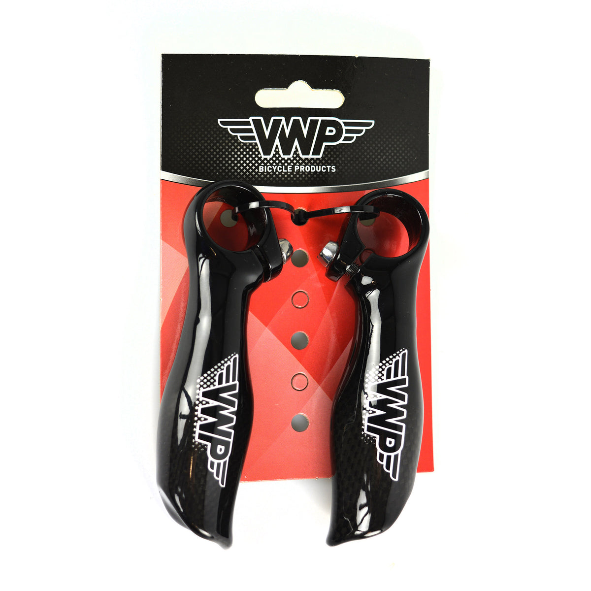 VWP Bar-Ends Short Straight Carbon Aluminium Black