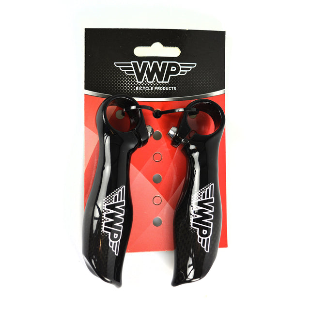 VWP Bar-Ends Short Straight Carbon Aluminium Black