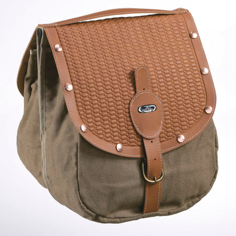 Borsa doppia grappa Monte 16,5l britannica con rivetti miele