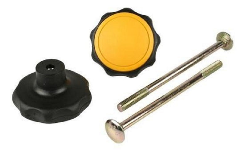 Pomello a stelo con perno nero arancione (2)