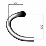 DEDA STERGE BEGGE ZERO-100 OUTDOOR Meet 46 cm Black