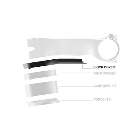 Deda coperchio superbox 90mm nylon nero