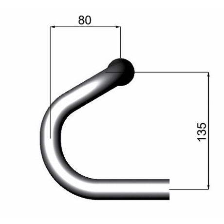 Manubrio Deda special 26mm 44cm argento lucido