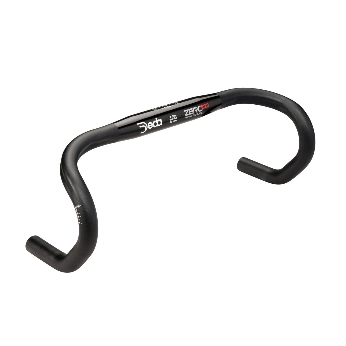 DEDA STERGE ZERO100 ANATOMIC ANATOMIC ALLUMINIO NERO