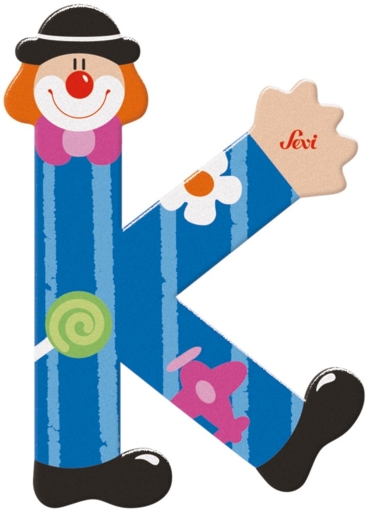 Sevi lettera pagliaccio k: 10 cm (81747)