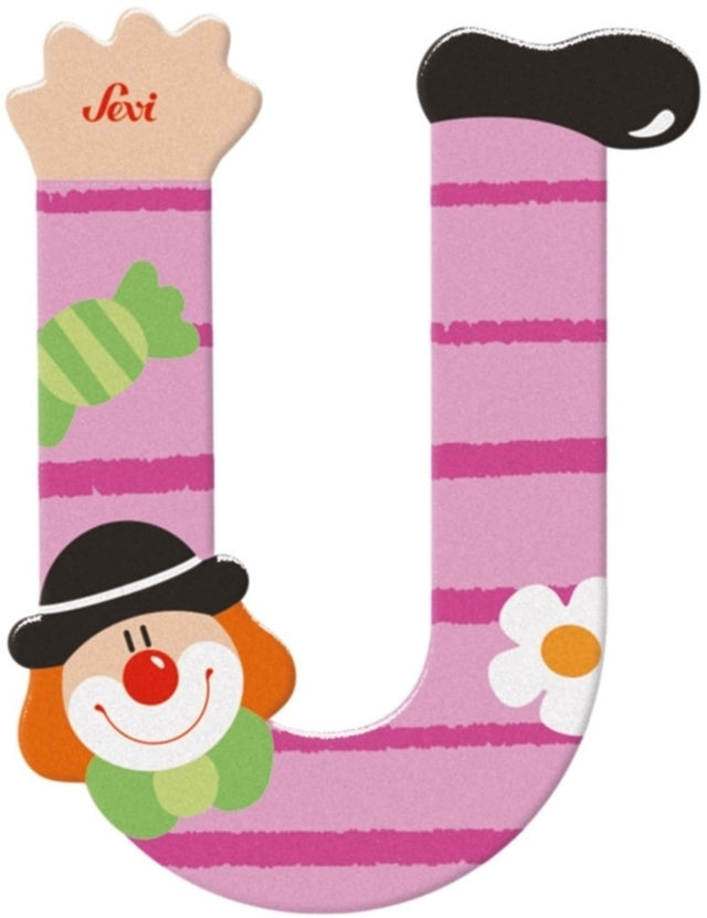 Sevi lettera clown u: 10 cm (81757)