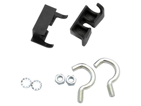 Montaggio di blocco dell'anello Simson Set normale - 2 ganci, 2 morsetti, 2 bulloni, 2 anelli - nero