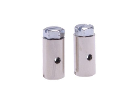 Capezzoli avvita 15 x 8 mm argento 2 pezzi