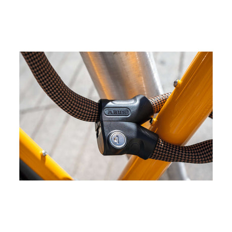 Lucchetto a catena per lucchetto per bicicletta Abus - loop infinito 1806 - livello di sicurezza 6 - arancione - 140 cm - adatto per biciclette elettriche e biciclette da città