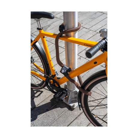 Lucchetto a catena per lucchetto per bicicletta Abus - loop infinito 1806 - livello di sicurezza 6 - arancione - 140 cm - adatto per biciclette elettriche e biciclette da città