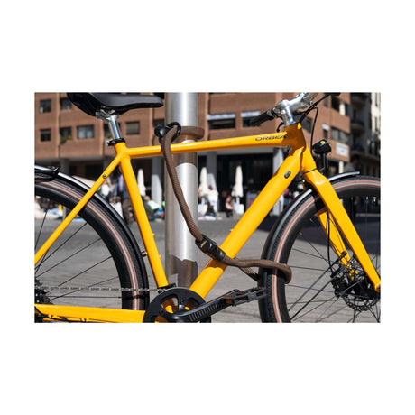 Lucchetto a catena per lucchetto per bicicletta Abus - loop infinito 1806 - livello di sicurezza 6 - arancione - 140 cm - adatto per biciclette elettriche e biciclette da città