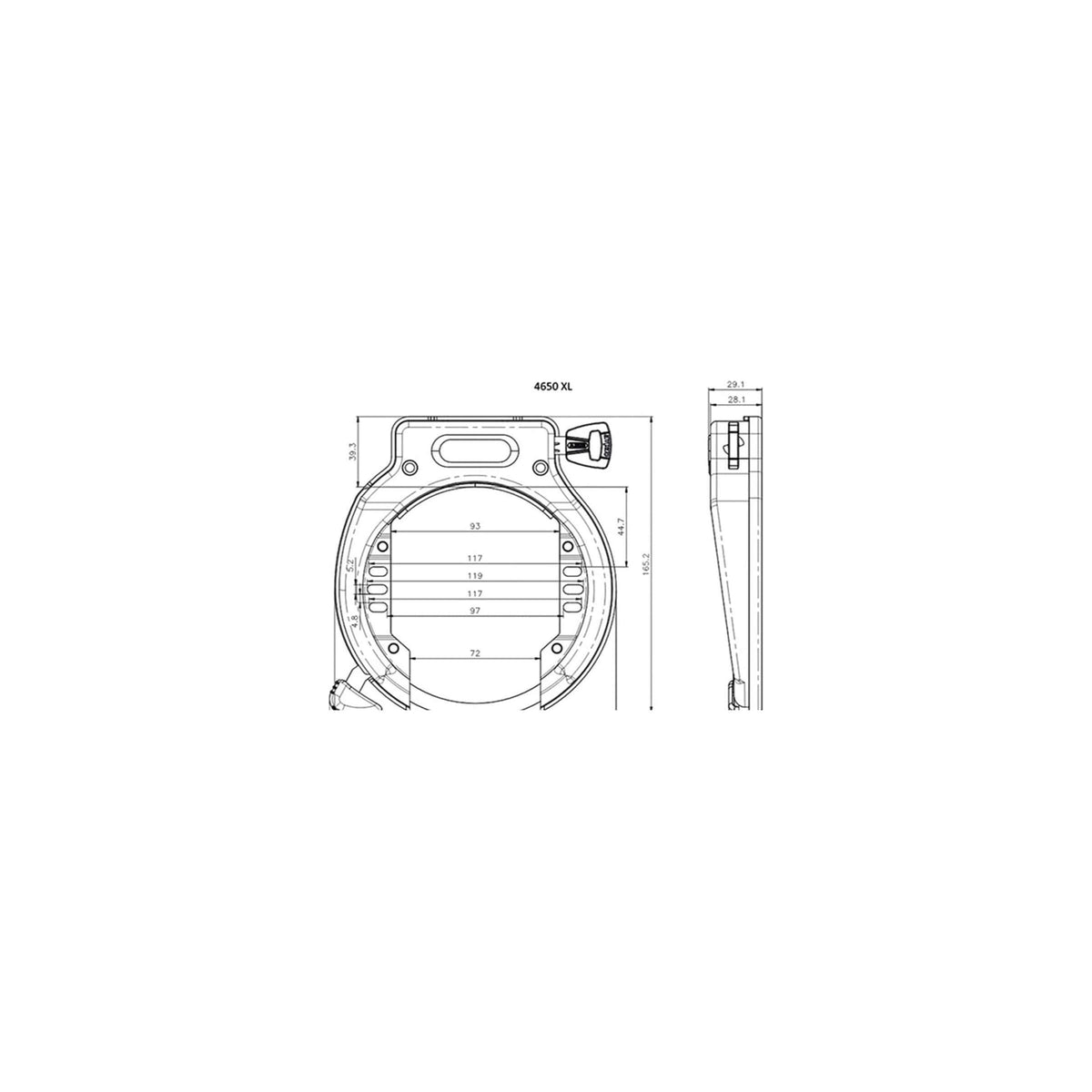 ABUS AMPARO 2.0 4650XL Black Art2 Slot