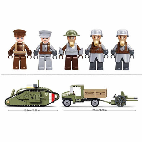 Carro armato d'attacco dell'esercito Sluban della seconda guerra mondiale - mark vs (m38-b1296)