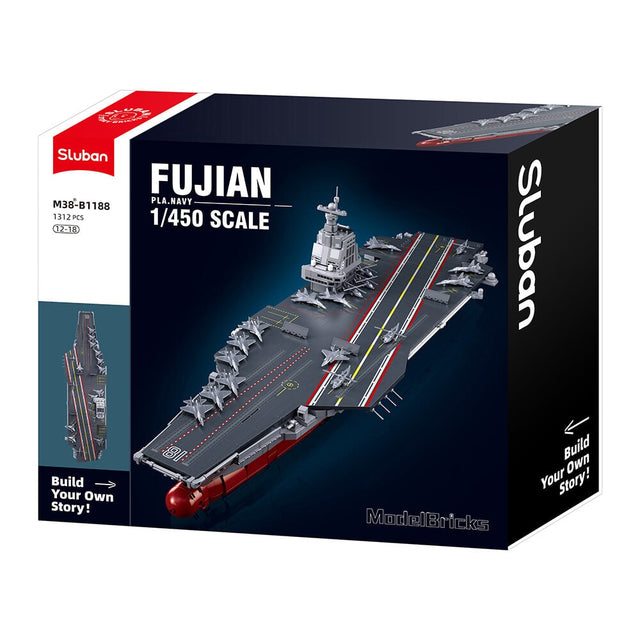 Portaerei Fujian modello Sluban in mattoni (M38-B1188)