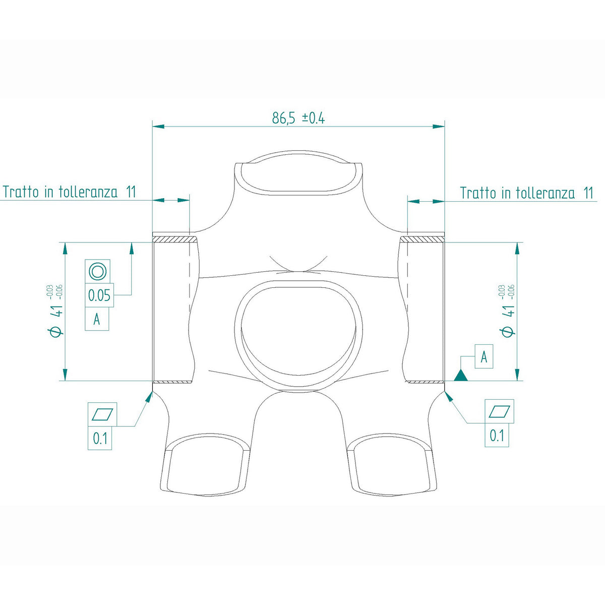 MICHE Bracketas Press-Fit 86,5 x 41mm Evo Max