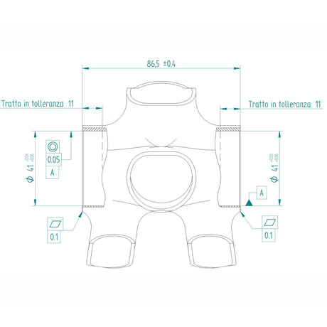 MICHE Bracketas Press-Fit 86,5 x 41mm Evo Max