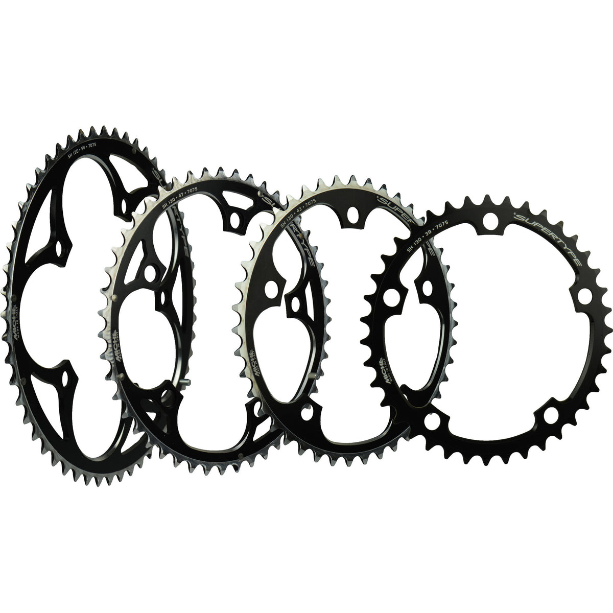 Corona Miche Shimano 54t 3 32 54 130 supertype nera