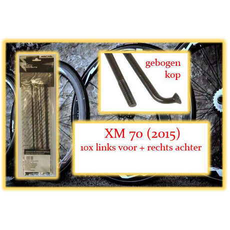 Raggio Miche xm 70 267mm lv+ra nero (10pz)