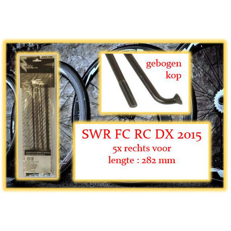 Miche raggio swr fc rc dx 282mm rv nero (5pz)