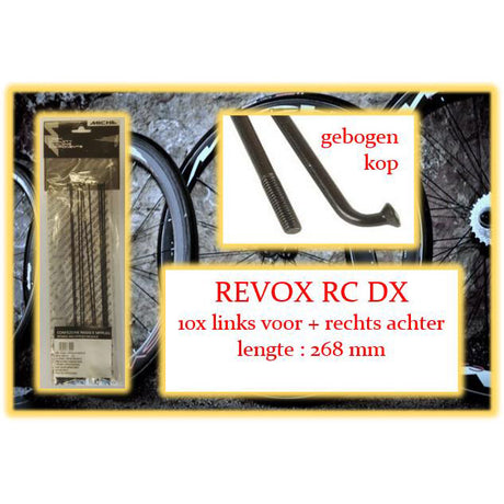 Miche raggio revox rc dx 268mm lv+ra nero (10pz)