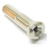 Nipplo per raggio Sapim 14 polyax 16mm ottone argentato (100pz)