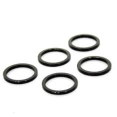 Borsa un anello di ripieno a testa a 5 palline 1.1 8 distanziatore nero da 3 mm