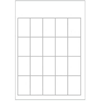 Foglio cartellino prezzi - A4 - 20 cartellini per foglio