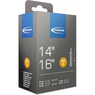 SCHWALBE TUBE INTERNO 14 16 pollici (37-288 40-305) DV 32 mm