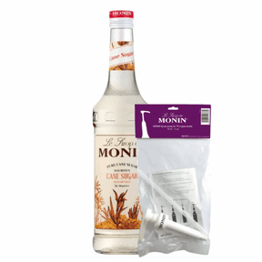 Sciroppo Monin di zucchero di canna (70 cl) + pompetta per sciroppo (10ml)