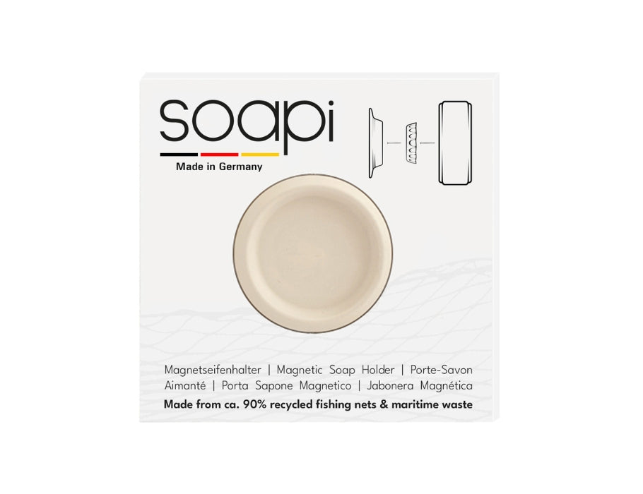 Portasapone magnetico Soapi - bianco sporco
