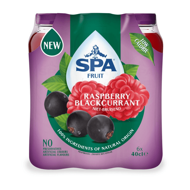 Spa Fruit Still Lampone Ribes Nero (6x 400ml)