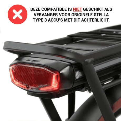 Batteria bici compatibile Abi Stella tipo 3 36v 14,5 ah