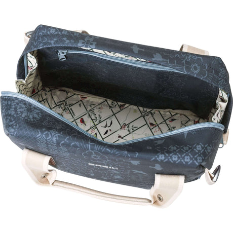Basil Bohème City Bag-Blu, elegante borsa a mano, spalla e manubrio, idrorepellente, contenuto di 8 litri