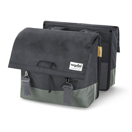 Borsa per biciclette a doppia bicicletta a prova urbana 40l grigio
